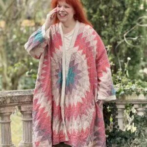 Magnolia Pearl Cotton Silk Las Cruces Kimono #519 NWT